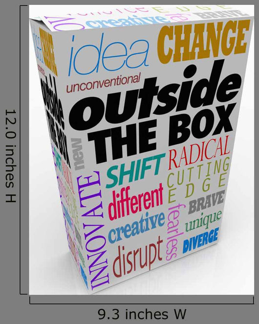 Outside Box Words Product Wall Decal