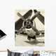 Wartime Navy Airplane With Folded Wings Wall Mural