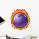 Bowling Ball with Flames