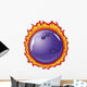 Bowling Ball with Flames