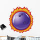 Bowling Ball with Flames