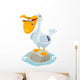illustration of Cartoon pelican Wall Decal
