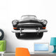 Black retro car Wall Decal