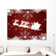 Christmas Silhouettes-Santa Claus and Wall Decal