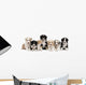 Front view of Australian Shepherd puppies, 6 weeks old Wall Decal