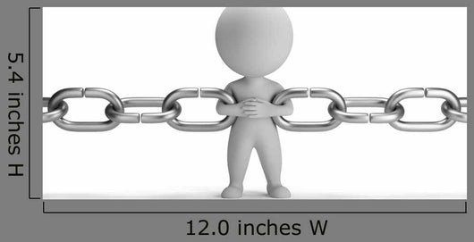 Chain Link Wall Decal