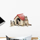 Group Dogs Surrounding Kennel Wall Decal