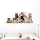 Large Group Dogs and Wall Decal