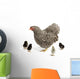 Mother Hen with Chicks Wall Decal Sticker Set