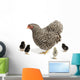 Mother Hen with Chicks Wall Decal Sticker Set