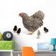 Mother Hen with Chicks Wall Decal Sticker Set