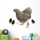 Mother Hen with Chicks Wall Decal Sticker Set