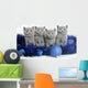 Four Kittens with Christmas Wall Mural