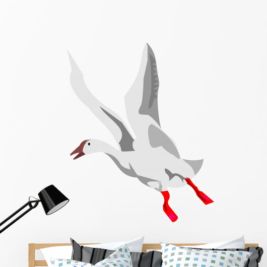 Flying Goose Wall Decal