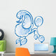 Poodle dog Wall Decal