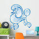 Poodle dog Wall Decal