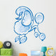 Poodle dog Wall Decal