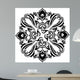Abstract  black floral swirling ornament Wall Decal