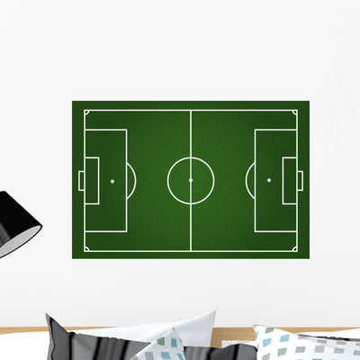 Football Field shown on a wall