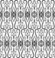Eastern Seamless Pattern Black