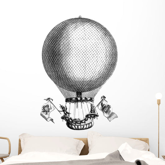 Aerostat - Balloon - 18th Century Wall Decal