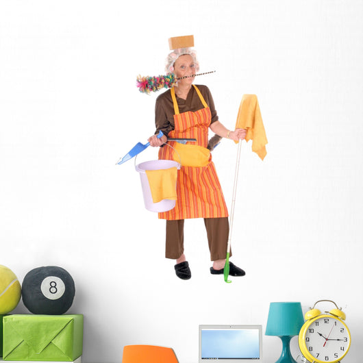 Cleaning Housewife Wall Decal