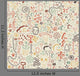 seamless pattern with colorful doodle ornament Wall Mural
