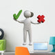 Man Right and Wrong Wall Decal