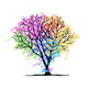 Abstract Tree with Ribbons