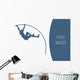 Pole Vault Vector Illustration Wall Mural