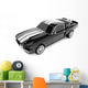 Black Classical Sports Car Wall Decal