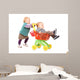 Toddler Girl Pushing Her