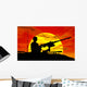 army gunner on tank Wall Mural