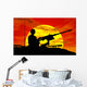 army gunner on tank Wall Mural