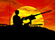 army gunner on tank Wall Mural