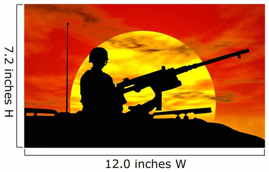 army gunner on tank Wall Mural