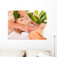 Woman Getting Facial Massage Wall Mural
