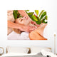 Woman Getting Facial Massage Wall Mural