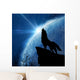 Wolf Silhouette Howling to