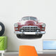 Red retro automobile Wall Decal