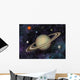 Solar System Saturn's Moons Wall Mural