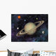 Solar System Saturn's Moons Wall Mural