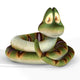 Cute Toon Snake 01 Wall Decal