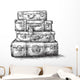Sketch Drawing Luggage Bags