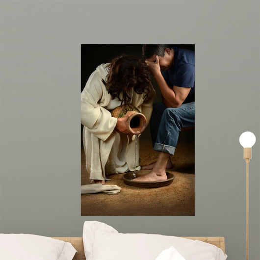 Jesus Washing Feet Man