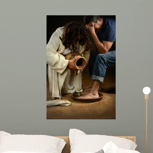 Jesus Washing Feet Man