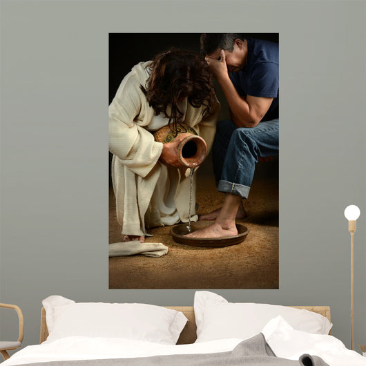 Jesus Washing Feet Man