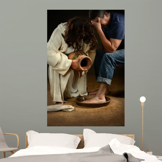 Jesus Washing Feet Man
