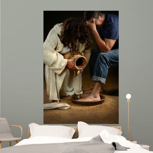 Jesus Washing Feet Man