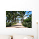 Tropical walkway to south beach Wall Mural